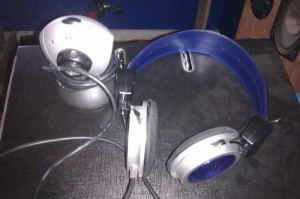 Webcam og headset