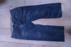 Jeans før ødelæggelse