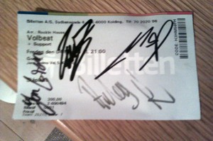 Autografer fra Volbeat
