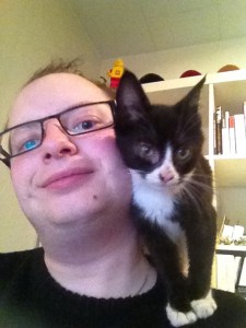 En kælen Søgge papegøje-kat